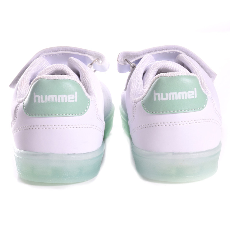 Basket enfant HMLTAEGU JR - Blanc/vert chaussures 212701-9049