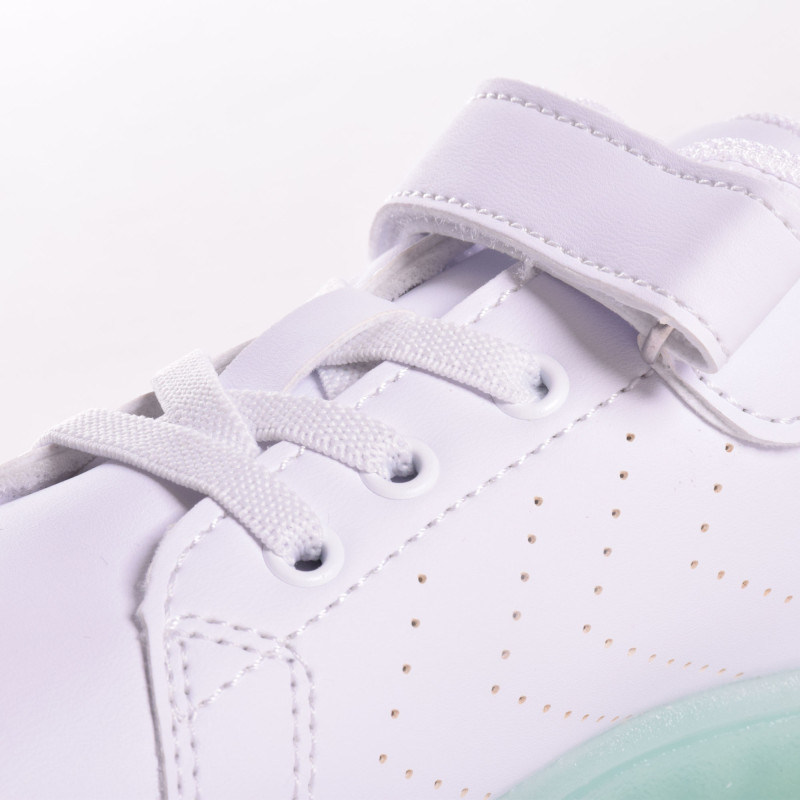 Basket enfant HMLTAEGU JR - Blanc/vert chaussures 212701-9049