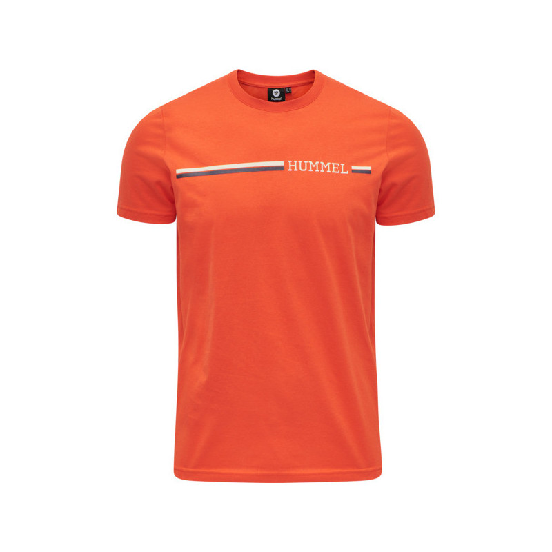 T-shirt homme Hmlmontreal - Orange Textiles211386-3008