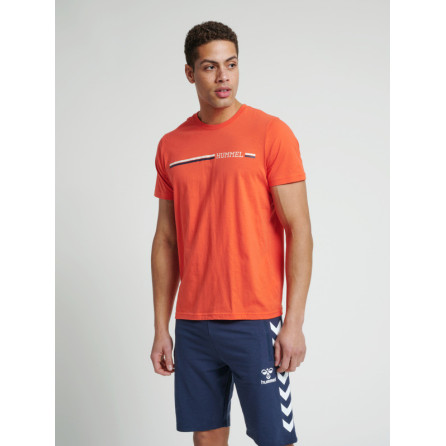 T-shirt homme Hmlmontreal - Orange Textiles211386-3008